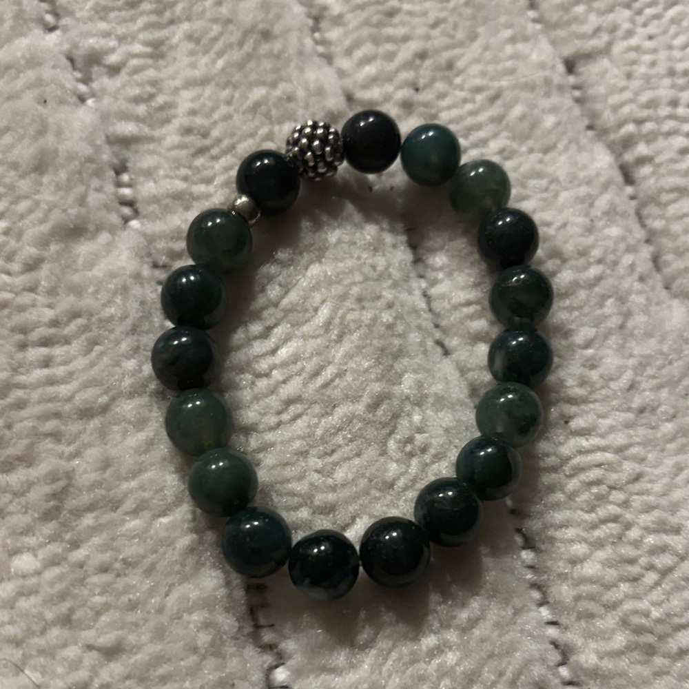 LAGOS Dark Green Beaded Bracelet